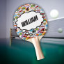 Fun Personalized Name Comic Book Ping Pong Paddle