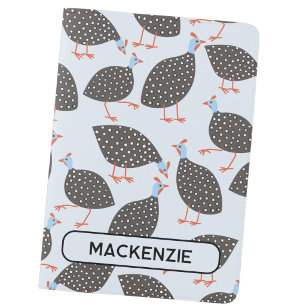 Fun Personalized Name Guineafowl Guineahen Bird Passport Holder