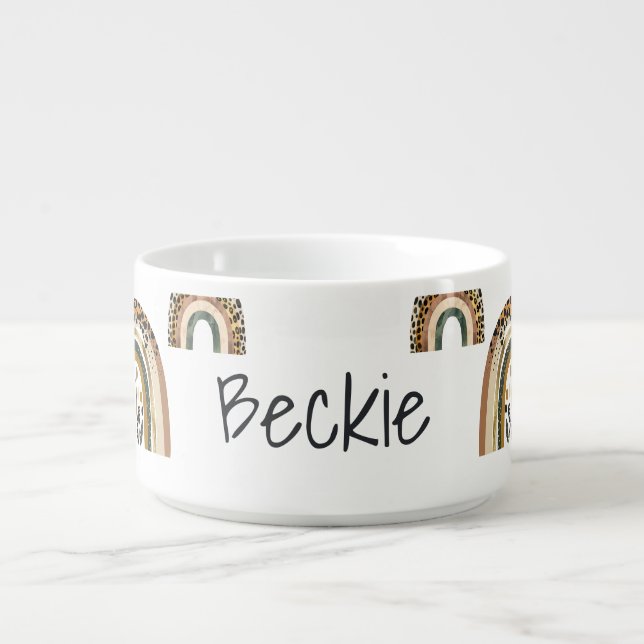 Fun Personalized Name Rainbow Bowl (Center)