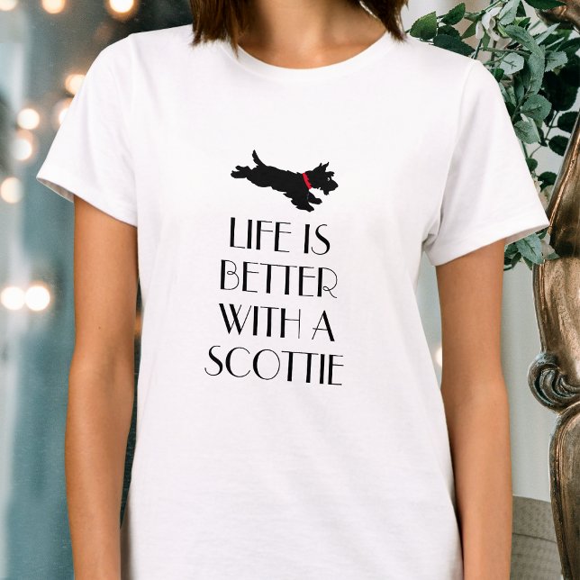 Fun Personalized Scottie Dog Saying T-Shirt (Creator Uploaded)