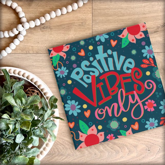 Fun Personalized Teacher Positive Vibes Only  3 Ring Binder (Creator Uploaded)