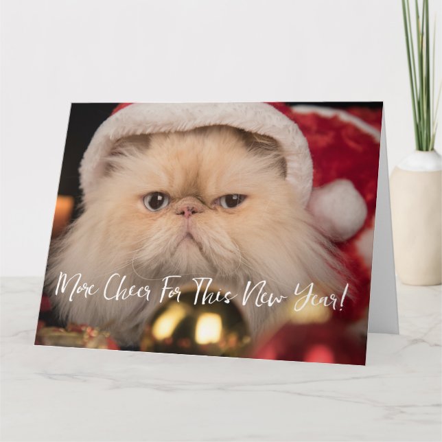 Fun Personalized Text & Image Christmas Letterpress Thank You Card (Front)