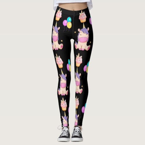 Fun personalized unicorn style leggings leggings