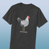 Fun Personalized Watercolor Wyandotte Chicken