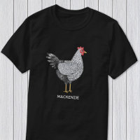 Fun Personalized Watercolor Wyandotte Chicken