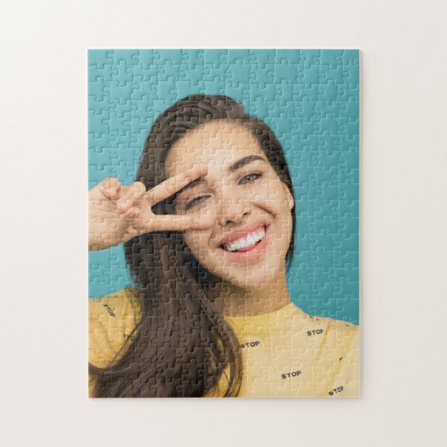 Fun Personalized Your Face Custom Photo Jigsaw Puzzle (Vertical)