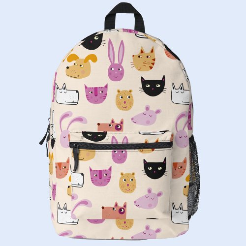 Fun Pet Animal Printed Backpack