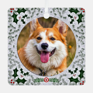 Fun Pet Photo Agnew Tartan Scottish Xmas Tree Metal Ornament