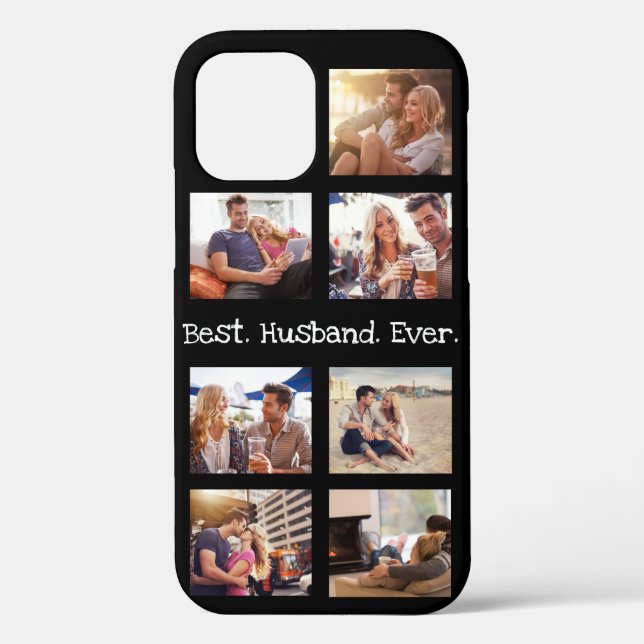 Fun Photo Best Husband Collage Personalized Black Case-Mate iPhone Case (Back)