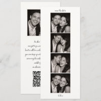 Fun Photo Booth Wedding QR Code Modern Tall