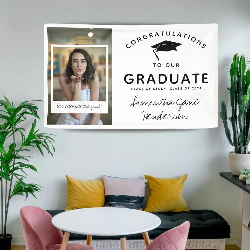 Fun Photo Collage Graduation Congratulations Banner