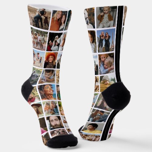 Fun Photo Collage Novelty Socks