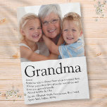 Fun Photo Cool Grandma Grandmother Definition Kitchen Towel<br><div class="desc">Personalize with your photo and definition for your special Grandma, Grandmother, Granny, Nan, Nanny or Abuela to create a unique gift for birthdays, Christmas, Mother's Day, baby showers, or any day you want to show how much she means to you. A perfect way to show her how amazing she is...</div>
