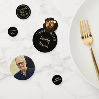 Fun Photo Retirement Party table Confetti