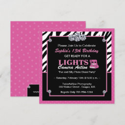 Fun Photo Shoot Party Invitations | Zazzle