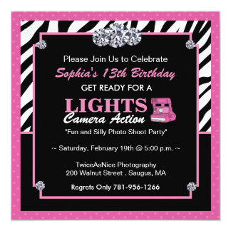 Photoshoot Party Invitations 5