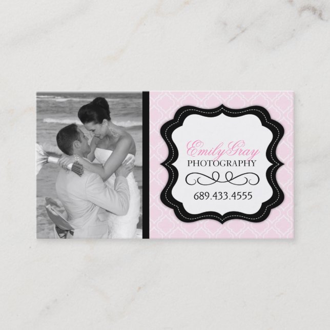 Fun Photographer Business Card Template (Front)