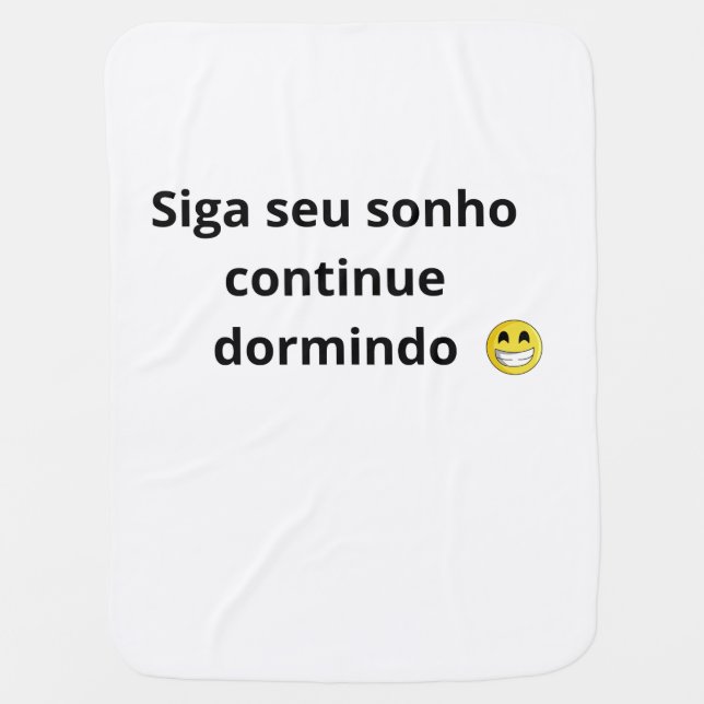 Fun Phrases Baby Blanket (Front)