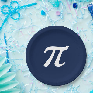 Fun Pi Nerdy Geeky Funny Party Pie Paper Plates