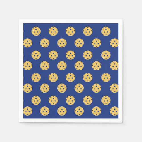 Fun Pickleball Pattern Pickleball Party Napkins