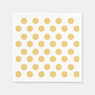 Fun Pickleball Pattern Pickleball Party Napkins