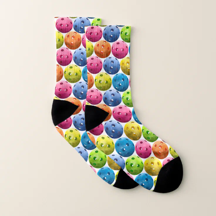 Fun Pickleball Pattern Socks Zazzle