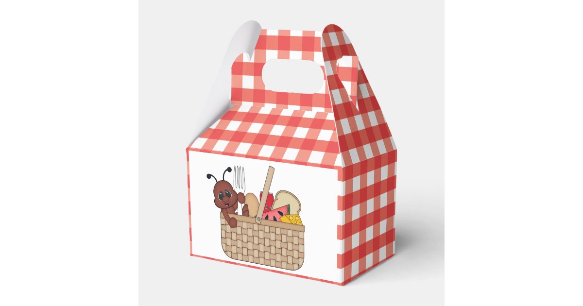 Fun Picnic ant gable box favor box Zazzle