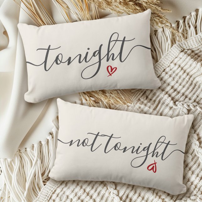 Fun Pillow Talk Tonight/Not Tonight Lumbar Pillow (Creator Uploaded)