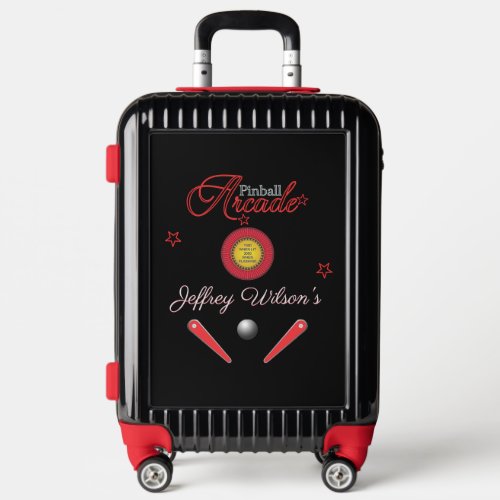 Fun Pinball Design Carry On  Pilots Case Luggage