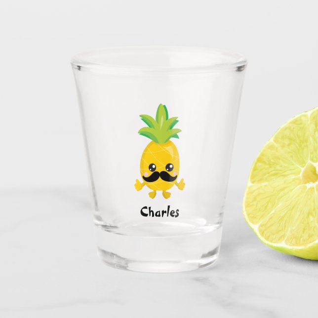 Fun Pineapple Party Shot Glass (Front)