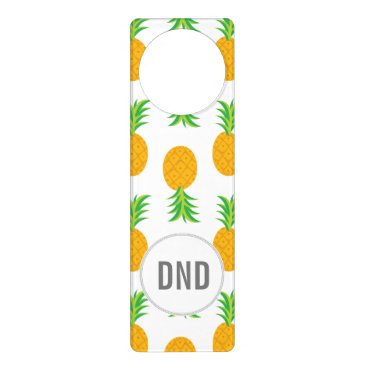 Fun Pineapple Pattern Door Hanger
