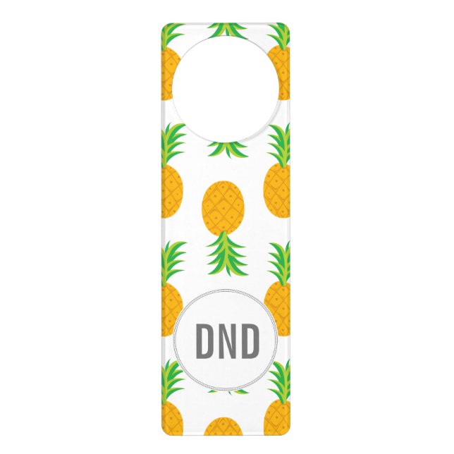 Fun Pineapple Pattern Door Hanger (Front)