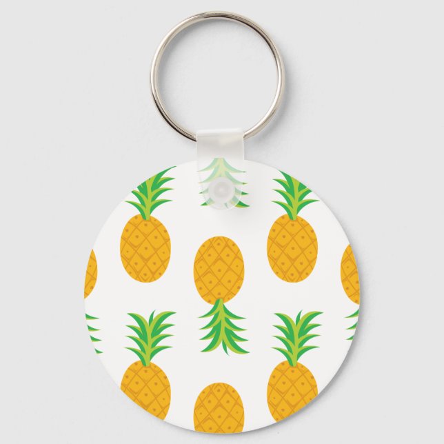 Fun Pineapple Pattern Keychain (Front)