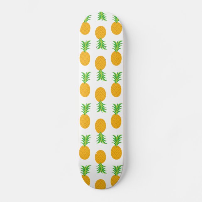 Fun Pineapple Pattern skateboard (Front)