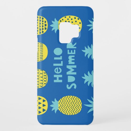 Fun Pineapple Vintage Card Design Case_Mate Samsung Galaxy S9 Case
