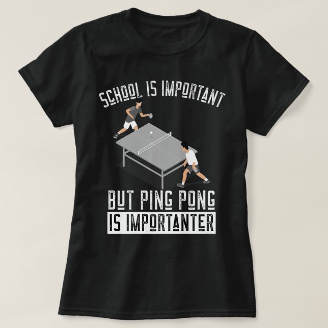 Fun Ping Pong Player Table Tennis Gift   T-Shirt (Design Front)