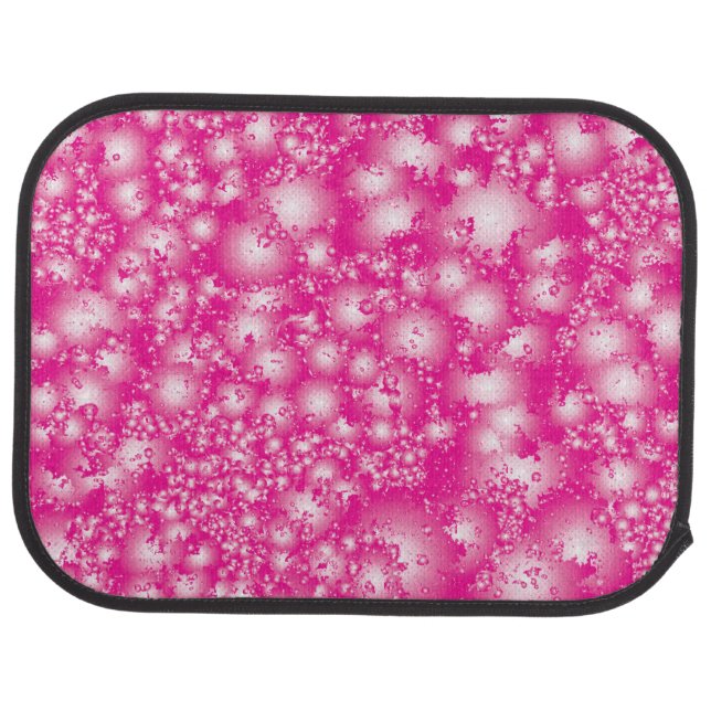 Fun PINK Abstract Ink Super Splash pattern Car Floor Mat (Rear)