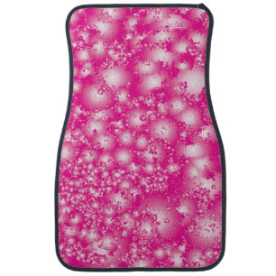 Fun PINK Abstract Ink Super Splash pattern Car Mat