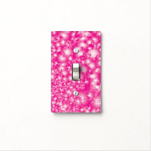 Fun PINK Abstract Ink Super Splash pattern Light Switch Cover