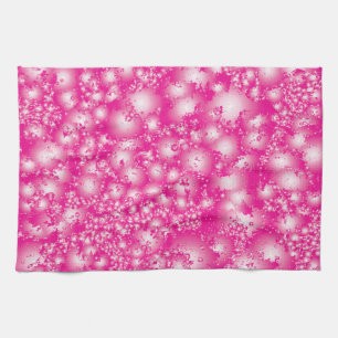 Fun PINK Abstract Ink Super Splash pattern Towel