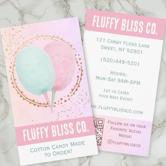 Fun Pink and Blue Modern Cotton Candy