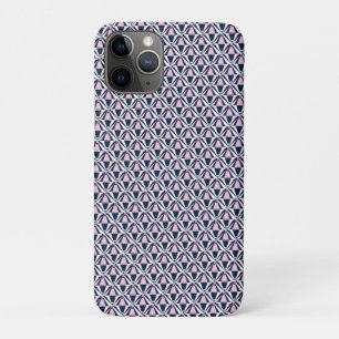 Fun Pink and Blue Pattern  iPhone 11 Pro Case
