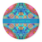 Fun Pink Boho Personalized Inspirivity Magnet