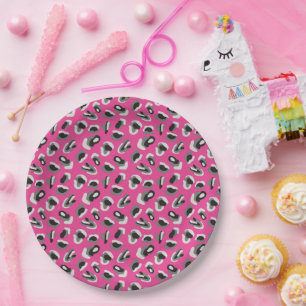 Fun Pink Camo/Animal Print design Paper Plates