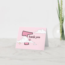 Fun Pink Doodle Cloud Baby Shower