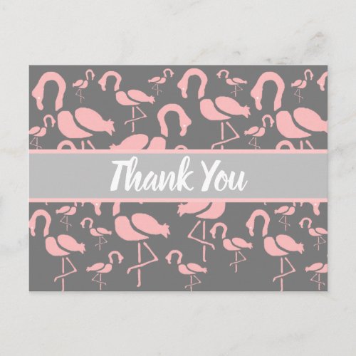 Fun Pink Flamingo bird art Postcard