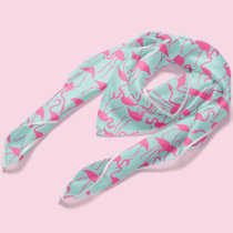 Fun Pink Flamingos Pattern Scarf