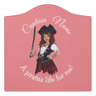 Fun Pink Girl Door Sign