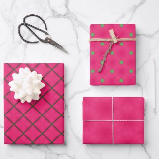 Fun Pink & Green Modern Design 