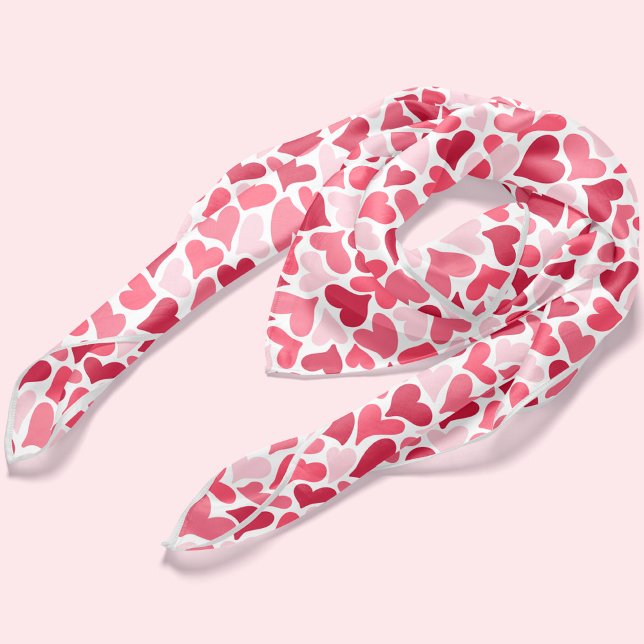 Fun Pink Hearts Pattern Scarf (Creator Uploaded)